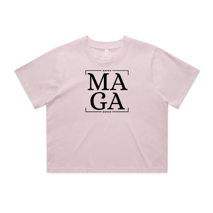 MAGA Logo Crop Tee