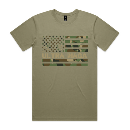Ultra Maga Camo Flag T-Shirt