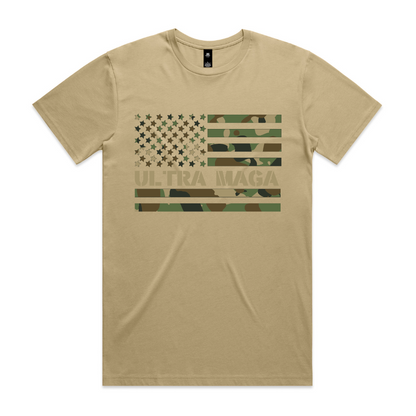 Ultra Maga Camo Flag T-Shirt