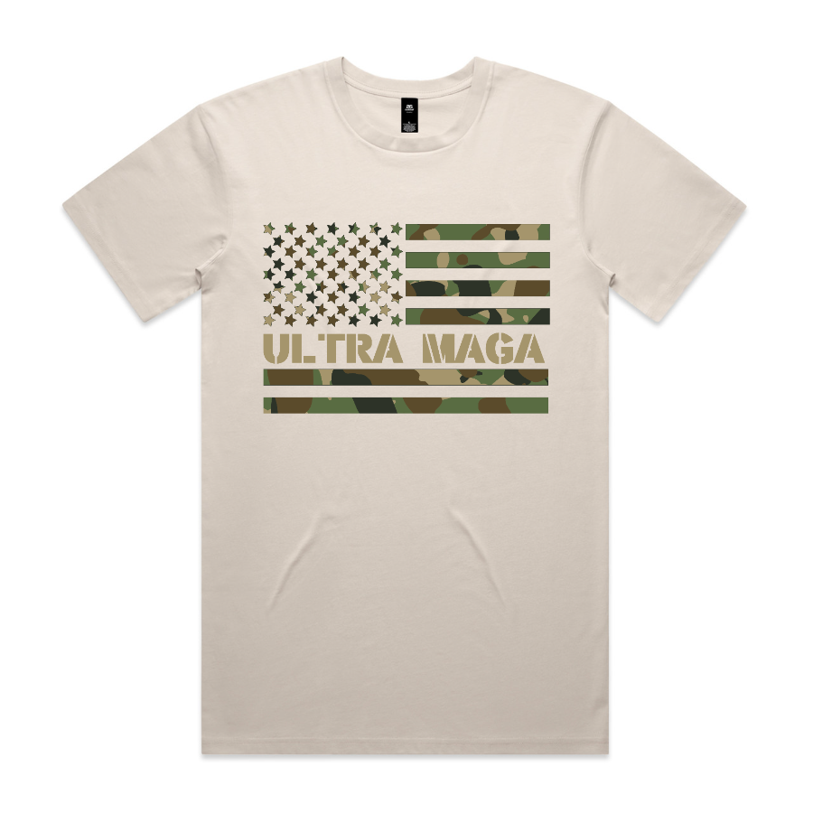 Ultra Maga Camo Flag T-Shirt