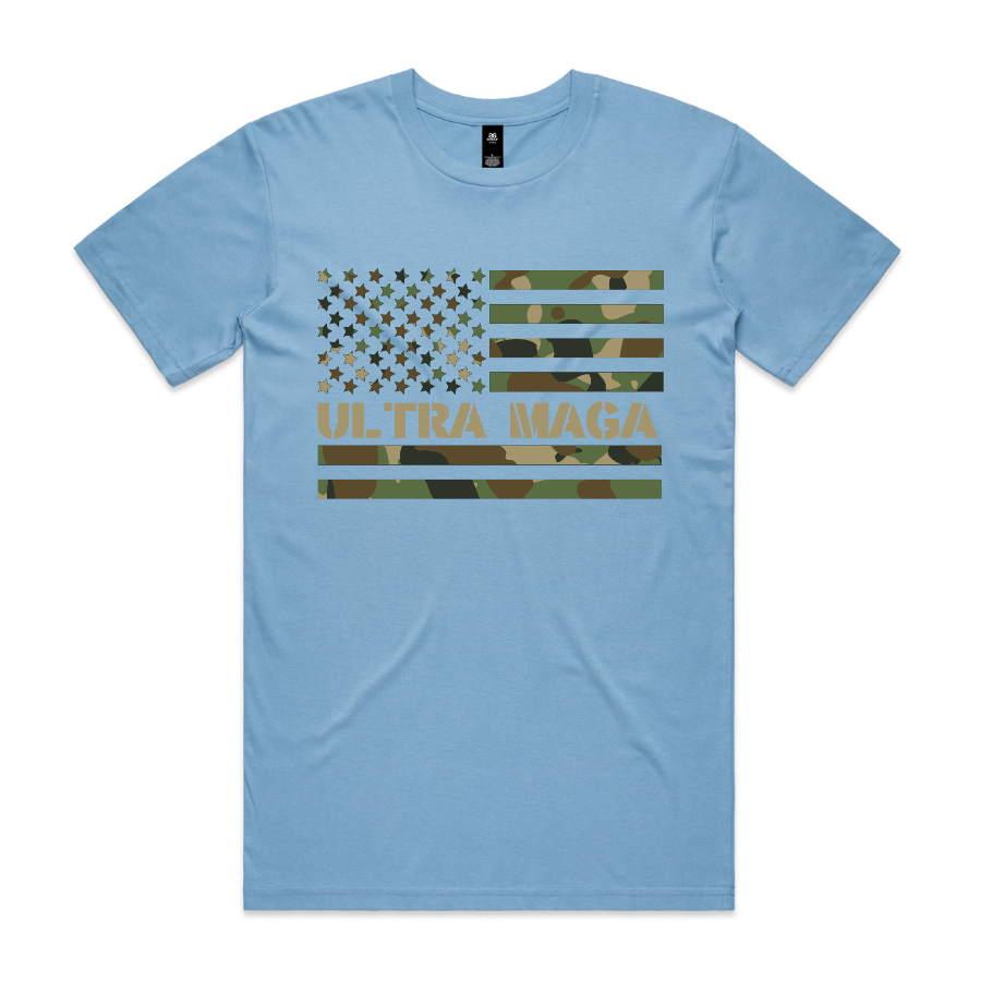 Ultra Maga Camo Flag T-Shirt