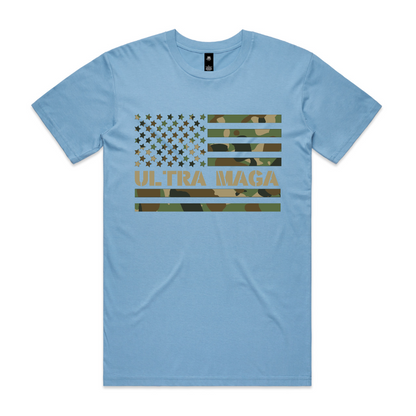 Ultra Maga Camo Flag T-Shirt