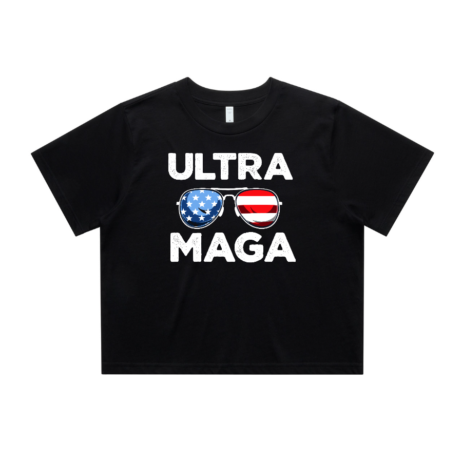 Ultra Maga Sunglasses Crop Tee
