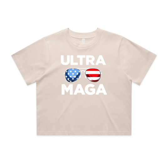 Ultra Maga Sunglasses Crop Tee