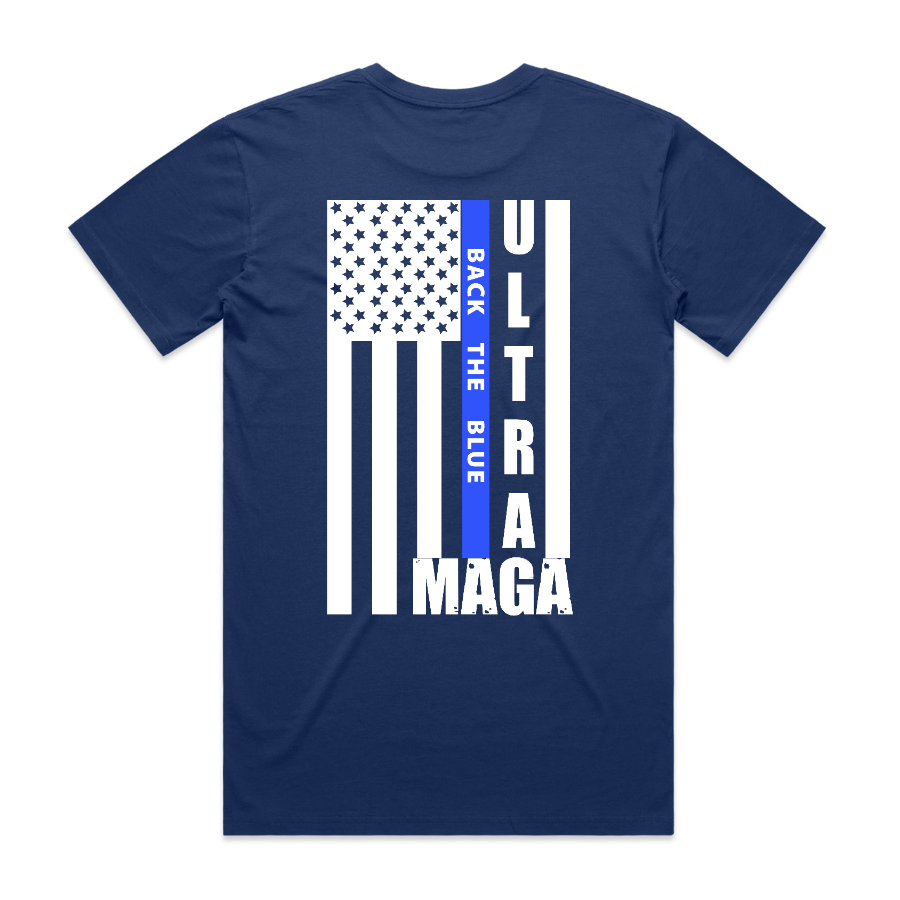 Ultra Maga Back The Blue T-Shirt