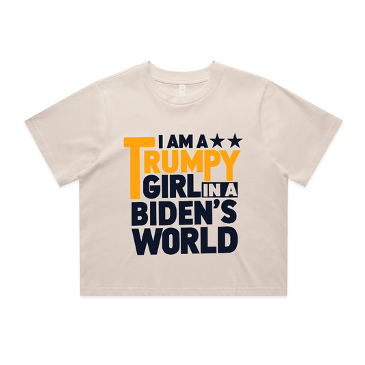 Trumpy Girl Crop Tee