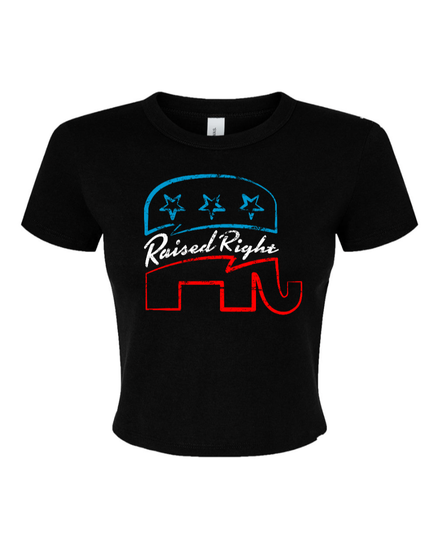 Raised Right Elephant Micro Baby Tee