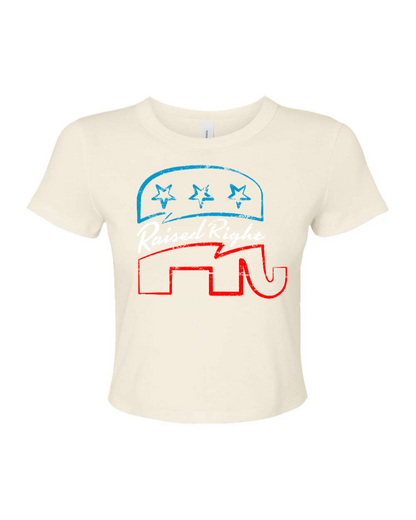 Raised Right Elephant Micro Baby Tee