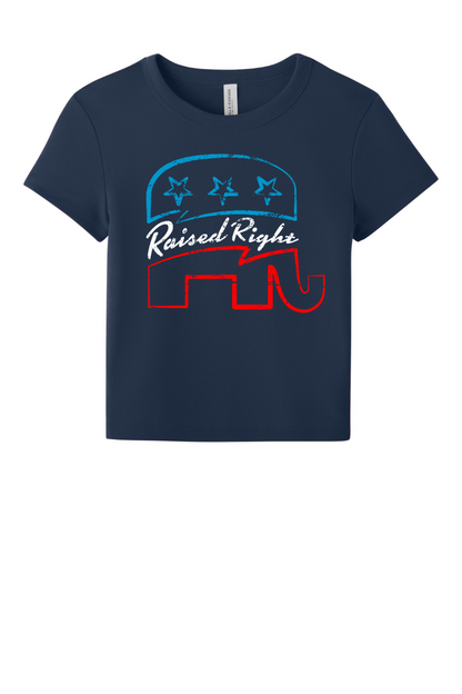 Raised Right Elephant Micro Baby Tee