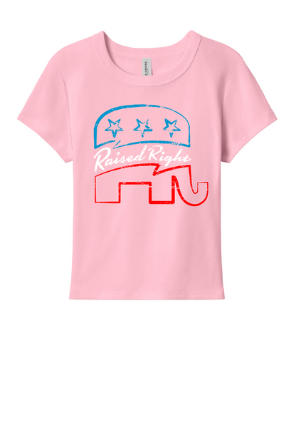 Raised Right Elephant Micro Baby Tee
