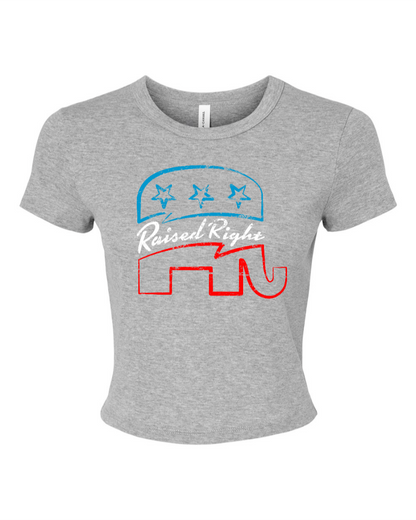 Raised Right Elephant Micro Baby Tee